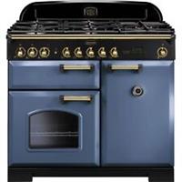 Rangemaster CDL100DFFSB/B Classic Deluxe 99cm Dual Fuel Range Cooker 5 Burners