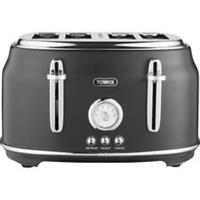 Tower T20065BLK Renaissance 4 Slice Toaster Black