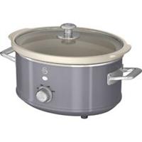 Swan SF17021GRN Retro Slow Cooker 3.5 Litres 200 Watt Grey