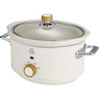 Swan SF17021WHTN Nordic Slow Cooker 3.5 Litres 200 Watt Cotton White