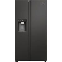 Haier HSW59F18EIPT 91cm Frost Free American Fridge Freezer Black E Rated