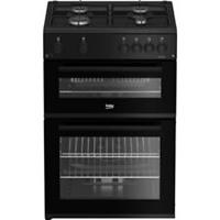 Beko FDG6201K Gas Cooker with Gas Hob 60cm Free Standing Black A/A+ New