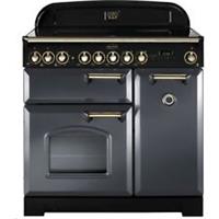 Rangemaster CDL90ECSL/B Classic Deluxe 90cm Electric Range Cooker 5 Burners A/A
