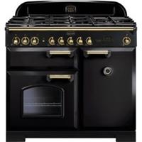 Rangemaster CDL100DFFBL/B Classic Deluxe 99cm Dual Fuel Range Cooker 5 Burners