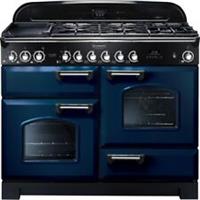 Rangemaster CDL110DFFRB/C Classic Deluxe 109cm Dual Fuel Range Cooker 5 Burners