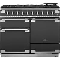 Rangemaster ELS110DFFSL Elise 109cm Dual Fuel Range Cooker 6 Burners Slate A/A