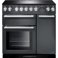 Rangemaster NEX90EISL/C Nexus 90cm Electric Range Cooker 5 Burners A/A Slate