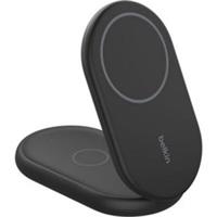Belkin Magnetic Foldable Wireless Charger Black BoostCharge Qi2 2-in-1 15w