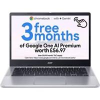 Acer 14" Chromebook 8 GB RAM 128GB Intel N ChromeOS - Silver