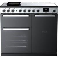 Rangemaster EDDL100EIGBLK/CM1 Edge Deluxe 99cm Electric Range Cooker 5 Burners