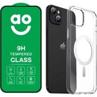 AO Protection Pack and Case Bundle For iPhone 15 Clear