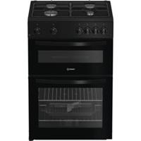 Indesit ITG6GB Gas Cooker 60cm Free Standing Black A+ New