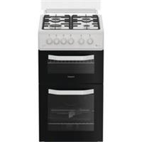 Hotpoint HTG5GCWL Gas Cooker with Gas Hob 50cm Free Standing White A+/A New