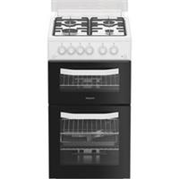 Hotpoint HDG5GDCW Gas Cooker with Gas Hob 50cm Free Standing White A+/A New