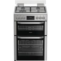 Hotpoint HDG6GDC2TWX Gas Cooker with Gas Hob 60cm Free Standing Stainless Steel
