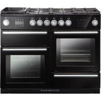 Rangemaster NEX110SODFFBL/C Nexus Steam 109cm Dual Fuel Range Cooker 7 Burners
