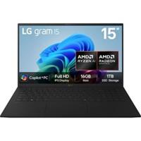 LG 15.6" Laptop 16 GB RAM 1TB AMD Ryzen AI 7 Windows 11 Home - Obsidian Black
