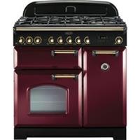 Rangemaster CDL90DFFCY/B Classic Deluxe 90cm Dual Fuel Range Cooker 5 Burners