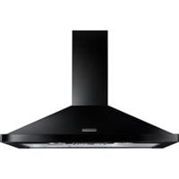 Rangemaster RHDC90BL/C Built In 90cm 3 Speeds Chimney Cooker Hood Black B Rated