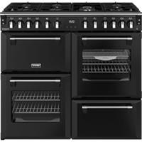 Stoves 444411871 Richmond Deluxe 100cm Dual Fuel Range Cooker 7 Burners Black