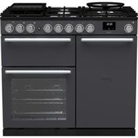 Rangemaster NEX100DFPSLT/CM1 Nexus 99cm Dual Fuel Range Cooker 5 Burners Slate