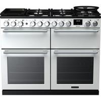 Rangemaster NEXB110DFPWHT/CM1 Nexus BC 109cm Dual Fuel Range Cooker 7 Burners