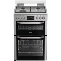 Hotpoint HDG6GDC2TWX Gas Cooker with Gas Hob 60cm Free Standing Stainless Steel