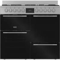 Hotpoint RH100FA21BX 100cm Dual Fuel Range Cooker 5 Burners Stainless Steel /