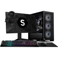 3XS AMD Ryzen 5 Tower 24 Inches Desktop 500GB 16 GB RAM Black
