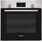 Bosch HHF113BR0B Series 2 Built In 59cm Electric Single Oven Stainless Steel A