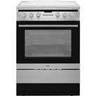 Amica 608CE2TAXX 60cm Free Standing Electric Cooker with Ceramic Hob Stainless