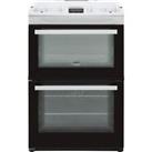 Zanussi ZCK66350WA Free Standing Dual Fuel Cooker with Gas Hob 60cm White A/A