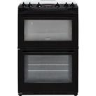 Zanussi ZCG63260BE Gas Cooker with Gas Hob 60cm Free Standing Black A/A New