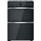 Indesit ID67G0MCB/UK Gas Cooker with Gas Hob 60cm Free Standing Black A+/A+ New
