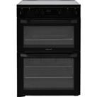 Hotpoint HDM67V9CMB/UK 60cm Free Standing Electric Cooker with Ceramic Hob