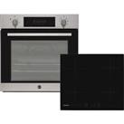 Hoover PHC3B25CXHH64DCT Single Oven & Ceramic Hob Built In Stainless Steel