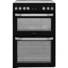 Hotpoint HDM67V9HCB/U 60cm Free Standing Electric Cooker with Ceramic Hob Black