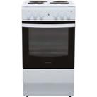 Indesit IS5E4KHW Cloe 50cm Free Standing Electric Cooker with Solid Plate Hob