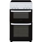 Hotpoint HD5V92KCW Cloe 50cm Free Standing Electric Cooker with Ceramic Hob