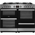 Belling CookcentreX110GProf 110cm Gas Range Cooker 7 Burners A/A