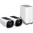 Eufy T88713W1 eufyCam 3 - 4K 2 Camera Kit White / Black Smart Home Security