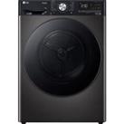 LG FDV909BN Dual Dry Heat Pump Tumble Dryer 9 Kg Platinum Black A+++ Rated