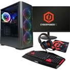 Cyberpower AMD Ryzen 5 Gaming Tower 21.5 Inches Desktop 500 GB 8 GB RAM Black