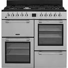Leisure CK100F232S Cookmaster 100 100cm Dual Fuel Range Cooker 7 Burners Silver