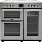 Belling Cookcentre90EProf 90cm Electric Range Cooker 5 Burners A/A Stainless