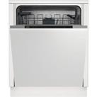 Beko DIN16430 60cm 14 Place Settings Fully Integrated Dishwasher Silver / Black