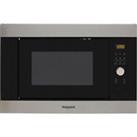 Hotpoint MF25GIXH 900 Watt 25 Litres Built In Microwave Stainless Steel Effect