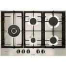 Bosch PCS7A5B90 Series 6 Built In 75cm 5 Burners Stainless Steel Gas Hob