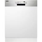 Zanussi ZDSN653X2 Semi Integrated Full Size Dishwasher Stainless Steel D Rated