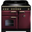 Rangemaster CDL100EICY/B Classic Deluxe 99cm Electric Range Cooker 5 Burners